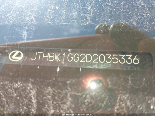 2013 Lexus Es 350 მანქანა იყიდება აუქციონზე, vin: JTHBK1GG2D2035336, აუქციონის ნომერი: 44850522