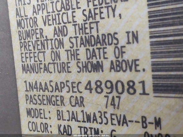 2014 NISSAN MAXIMA 1N4AA5AP5EC489081 Photo 8