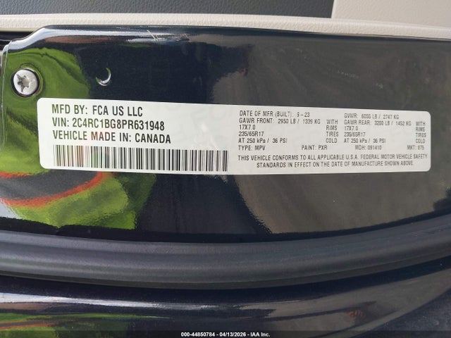 2023 CHRYSLER PACIFICA 2C4RC1BG8PR631948 Photo 8