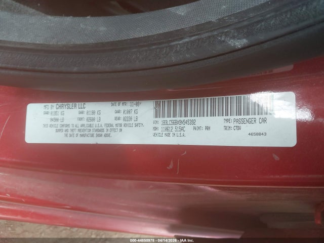 Aukcja sprzedaży 2009 Dodge Avenger Sxt, vin: 1B3LC56BX9N545392, numer aukcji: 44850978