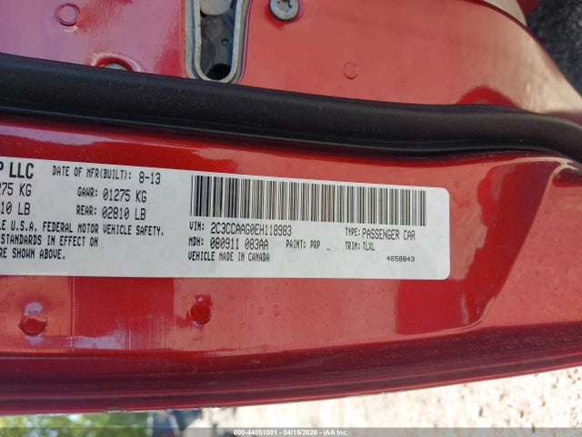 Aukcja sprzedaży 2014 Chrysler 300, vin: 2C3CCAAG0EH118983, numer aukcji: 44851001
