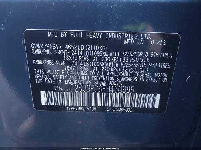 Subaru Forester 2.0xt Touring 2014 JF2SJGPC6EH430995 Image 9