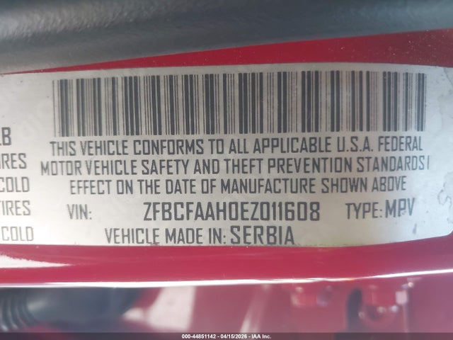 Fiat 500L POP 2014 ZFBCFAAH0EZ011608 Image 9