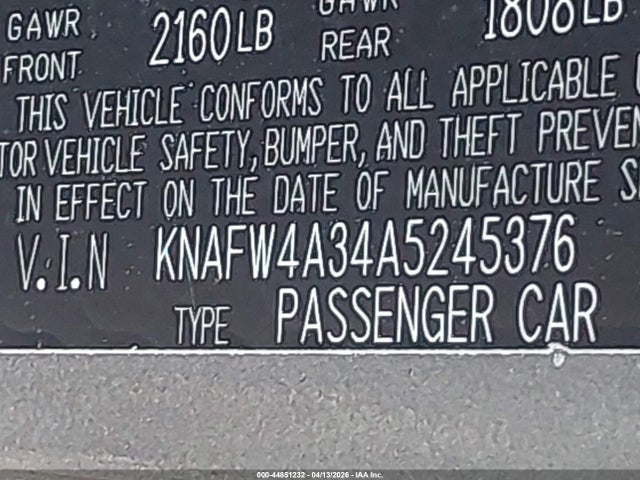 2010 KIA FORTE KNAFW4A34A5245376 Photo 8