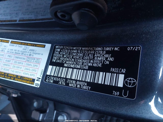 NMTKHMBX0MR133488 Toyota C-hr Limited