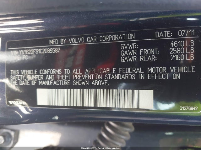 2012 VOLVO S60 YV1622FS1C2089587 Photo 8