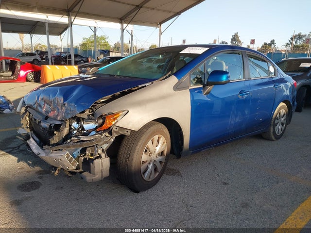 Продаж на аукціоні авто 2012 Honda Civic Lx, vin: 19XFB2F55CE341358, номер лоту: 44851417