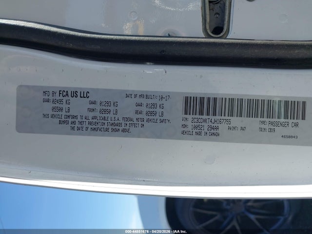 Dodge Charger Police Awd 2018 2C3CDXKT4JH167755 Image 9