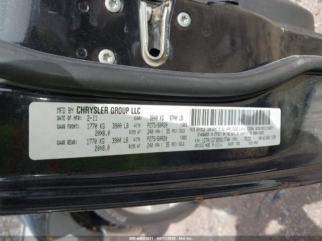 Aukcja sprzedaży 2011 Ram Ram 1500 Slt, vin: 1D7RV1GT3BS617744, numer aukcji: 44851831