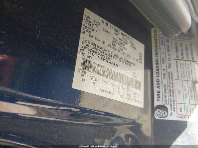 44851856 :رقم المزاد ، 1FMFU15558LA76876 vin ، 2008 Ford Expedition Xlt مزاد بيع