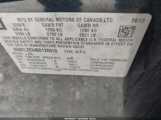 Продаж на аукціоні авто 2014 Gmc Terrain Denali, vin: 2GKFLZE34E6126910, номер лоту: 44852071