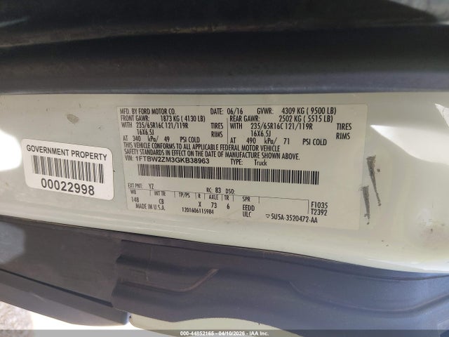 Ford Transit-350 2016 1FTBW2ZM3GKB38963 Image 9