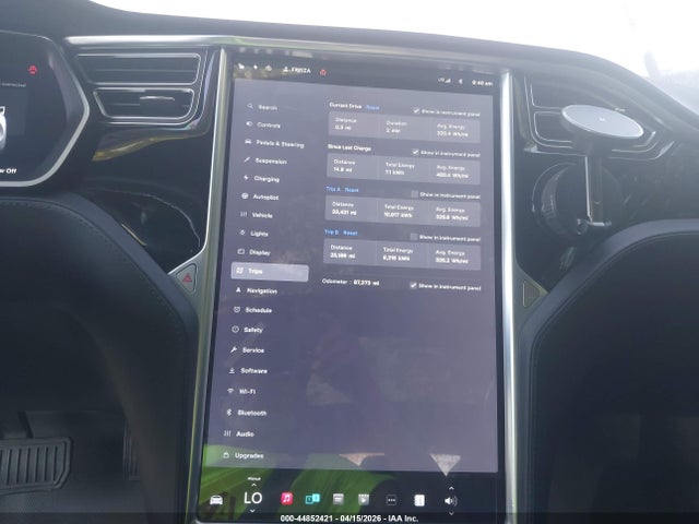 2016 Tesla Model S 60d/70d/75d/85d/90d მანქანა იყიდება აუქციონზე, vin: 5YJSA1E26GF138062, აუქციონის ნომერი: 44852421