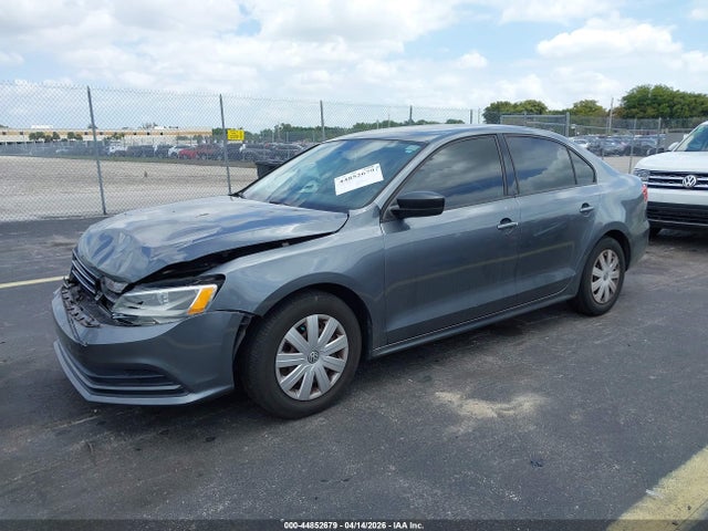 2015 Volkswagen Jetta 2.0l S მანქანა იყიდება აუქციონზე, vin: 3VW2K7AJ7FM269098, აუქციონის ნომერი: 44852679
