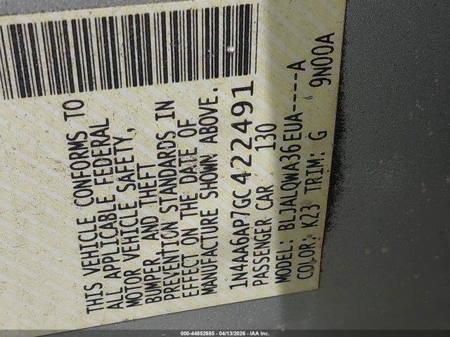 2016 NISSAN MAXIMA 1N4AA6AP7GC422491 Photo 8