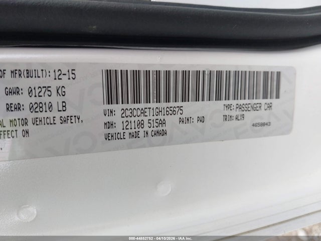 2016 CHRYSLER 300C 2C3CCAET1GH165675 Photo 8