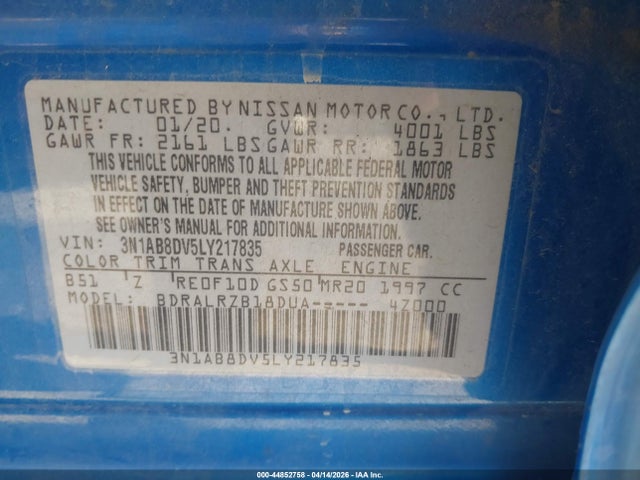 Nissan Sentra Sr Xtronic Cvt 2020 3N1AB8DV5LY217835 Image 9