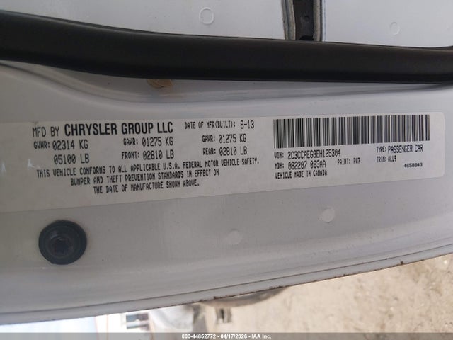 Aukcja sprzedaży 2014 Chrysler 300c, vin: 2C3CCAEG8EH125304, numer aukcji: 44852772