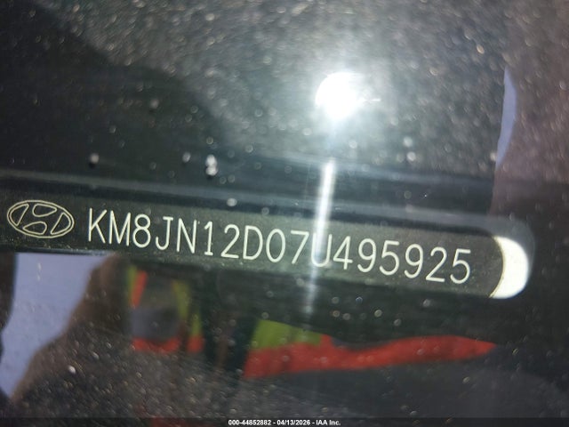 2007 HYUNDAI TUCSON KM8JN12D07U495925 Photo 8