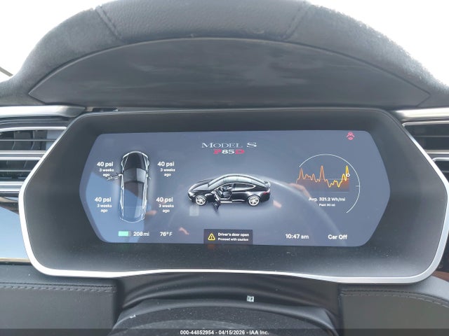 44852954 :رقم المزاد ، 5YJSA1H27EFP69153 vin ، 2014 Tesla Model S P85d مزاد بيع