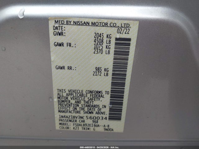 Nissan Leaf S 40 Kwh 2022 1N4AZ1BV3NC560034 Image 9