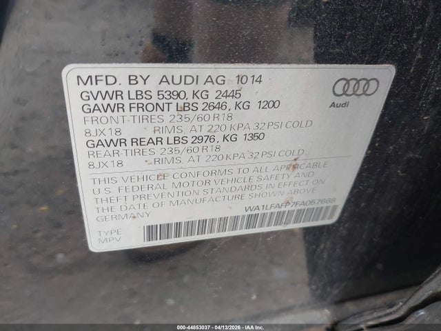 2015 AUDI Q5 WA1LFAFP7FA057668 Photo 8