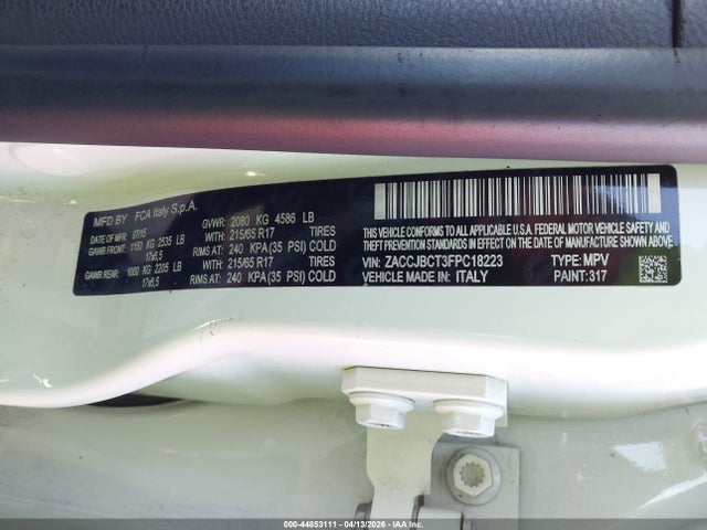 Jeep Renegade Trailhawk 2015 ZACCJBCT3FPC18223 Image 9