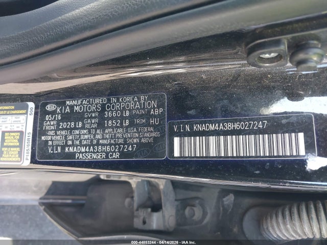 KIA RIO LX 2017 KNADM4A38H6027247 Image 9