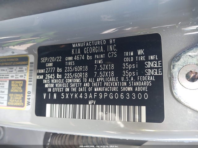 KIA Sportage Sx 2023 5XYK43AF9PG063300 Image 9