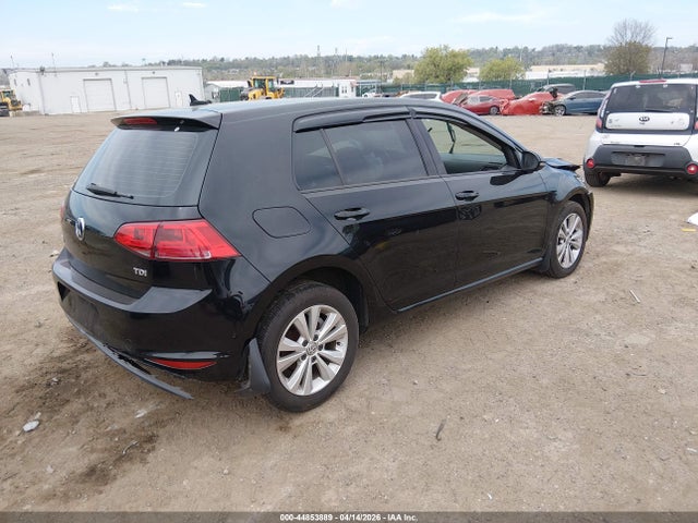 44853889 :رقم المزاد ، 3VW2A7AU2FM094708 vin ، 2015 Volkswagen Golf Tdi S 4-door مزاد بيع