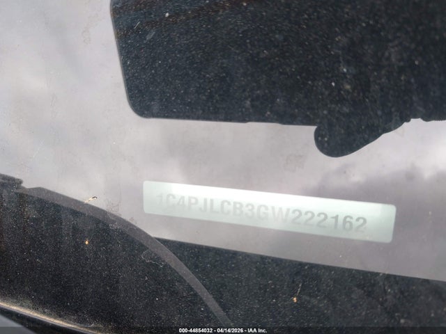 Продажа на аукционе авто 2016 Jeep Cherokee Latitude, vin: 1C4PJLCB3GW222162, номер лота: 44854032