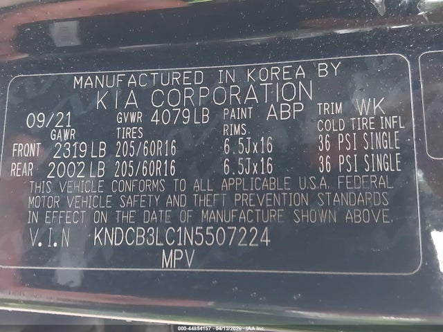 KIA NIRO LX 2022 KNDCB3LC1N5507224 Image 9
