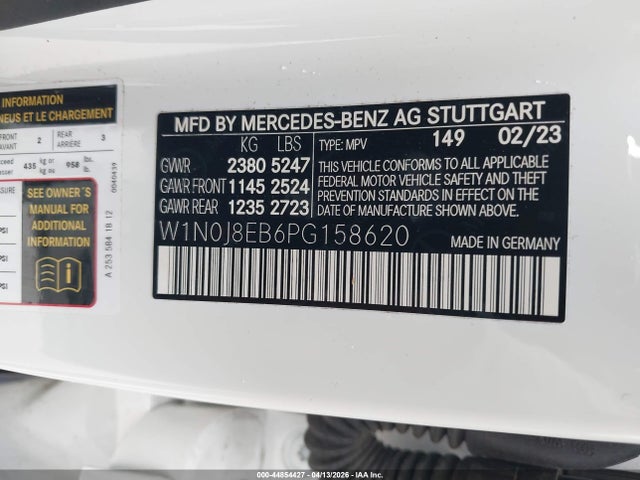 Auction sale of the 2023 Mercedes-benz Glc 300 4matic Coupe, vin: W1N0J8EB6PG158620, lot number: 44854427