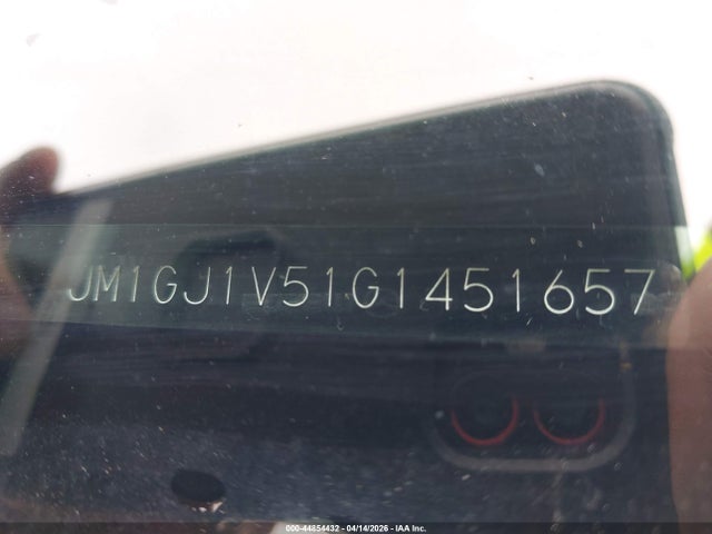 Aukcja sprzedaży 2016 Mazda Mazda6 I Touring, vin: JM1GJ1V51G1451657, numer aukcji: 44854432