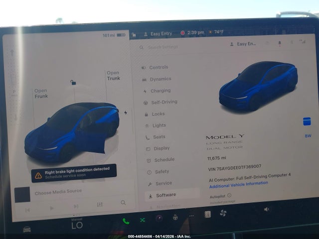 7SAYGDEE0TF369007 Tesla Model Y All-wheel Drive/long Range Launch Series/premium All-wheel Drive