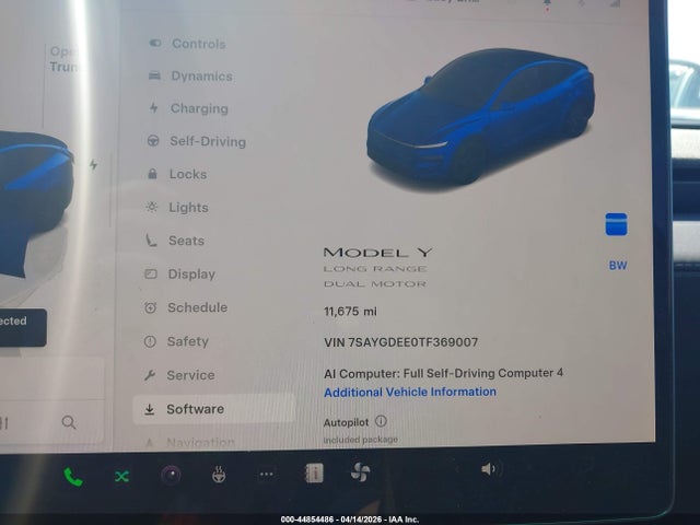 7SAYGDEE0TF369007 Tesla Model Y All-wheel Drive/long Range Launch Series/premium All-wheel Drive