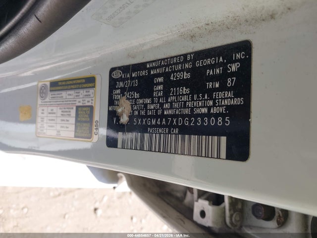 Продаж на аукціоні авто 2013 Kia Optima Lx, vin: 5XXGM4A7XDG233085, номер лоту: 44854657