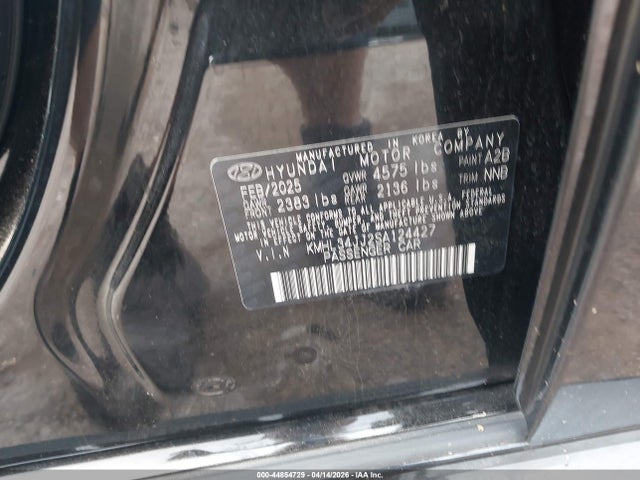Aukcja sprzedaży 2025 Hyundai Sonata Hybrid Sel, vin: KMHL34JJ2SA124427, numer aukcji: 44854729