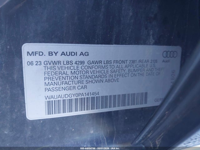Продажа на аукционе авто 2023 Audi A3 Premium 40 Tfsi Front-wheel Drive S Tronic, vin: WAUAUDGY0PA141454, номер лота: 44854766