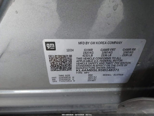 Продаж на аукціоні авто 2025 Buick Encore Gx Preferred Fwd, vin: KL4AMBSL9SB148371, номер лоту: 44854826