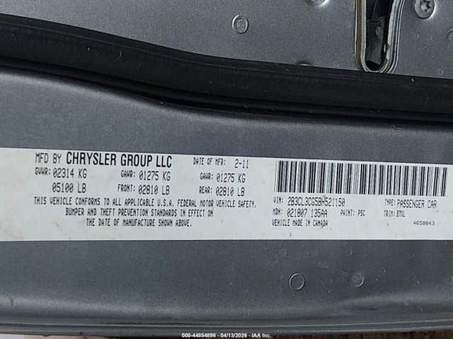 Продажа на аукционе авто 2011 Dodge Charger, vin: 2B3CL3CG5BH521150, номер лота: 44854898