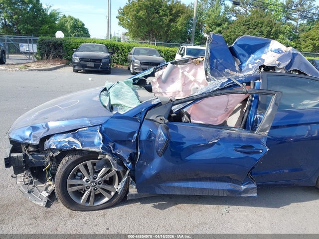 2018 Hyundai Elantra Sel მანქანა იყიდება აუქციონზე, vin: 5NPD84LFXJH387131, აუქციონის ნომერი: 44854978