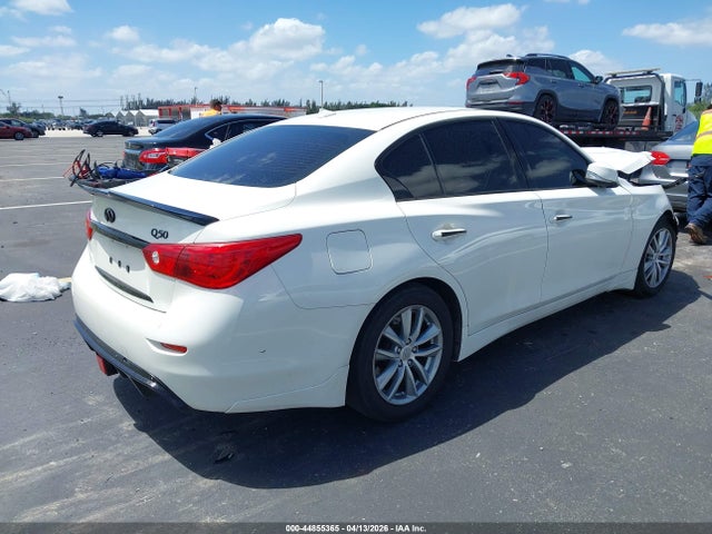 44855365 :رقم المزاد ، JN1BV7AP0FM334192 vin ، 2015 Infiniti Q50 Premium مزاد بيع