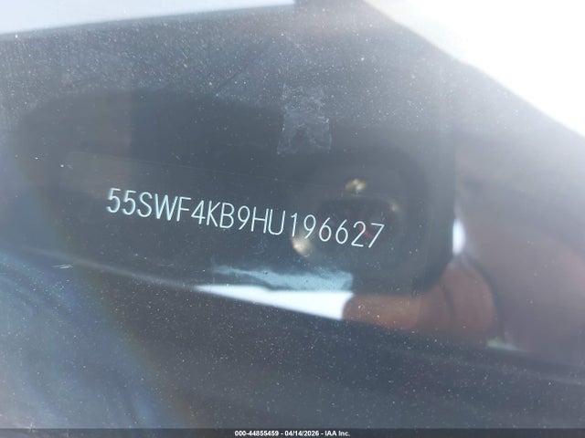 Aukcja sprzedaży 2017 Mercedes-benz C 300 4matic, vin: 55SWF4KB9HU196627, numer aukcji: 44855459