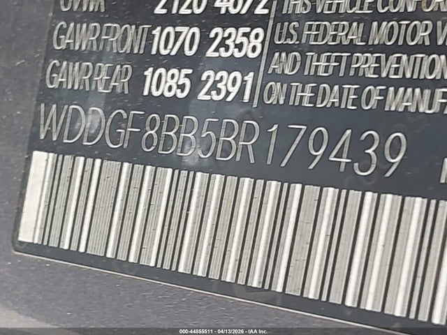 Продаж на аукціоні авто 2011 Mercedes-benz C 300 Luxury 4matic/sport 4matic, vin: WDDGF8BB5BR179439, номер лоту: 44855511