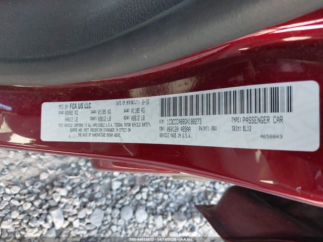 Aukcja sprzedaży 2016 Chrysler 200 Limited Platinum, vin: 1C3CCCAB8GN188273, numer aukcji: 44855622
