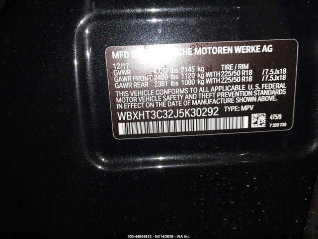 WBXHT3C32J5K30292 BMW X1 Xdrive28i