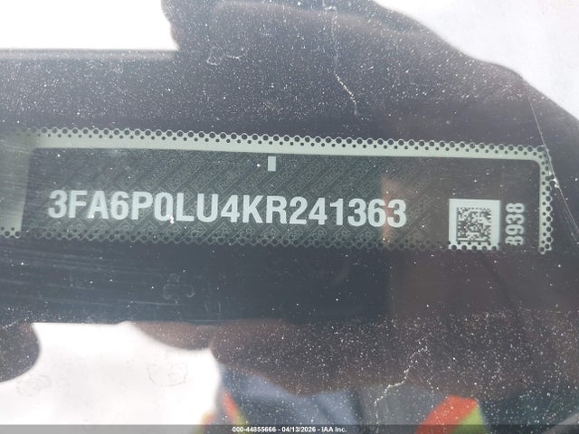 2019 Ford Fusion Hybrid Se მანქანა იყიდება აუქციონზე, vin: 3FA6P0LU4KR241363, აუქციონის ნომერი: 44855666