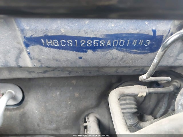 44855771 :رقم المزاد ، 1HGCS12858A001443 vin ، 2008 Honda Accord 2.4 Ex-l مزاد بيع