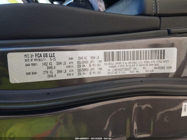 Dodge Durango Sxt 2015 1C4RDHAG2FC880227 Image 9